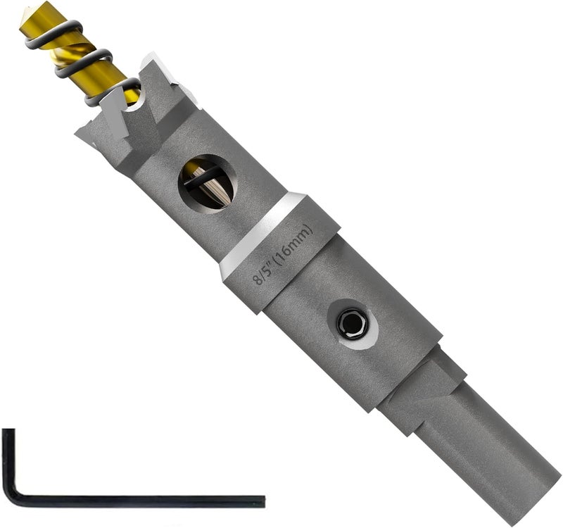 Staten tools Tungsten Carbide Hole Saw 5/8" (16mm) Heavy Duty Metal Cutting Bit for Stainless Steel and Hard Metals Sharp Durable Design for Smooth Precision Cuts Long Lasting Performance 1 Pc - Image 1